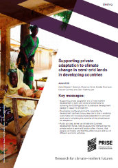 Supporting private adaptation to climate change in semi-arid lands in developing countries
